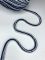 Шнур бавовняний круглий , ширина 5 мм , з серцевиною , синьо-білий (50 м) , K-S10