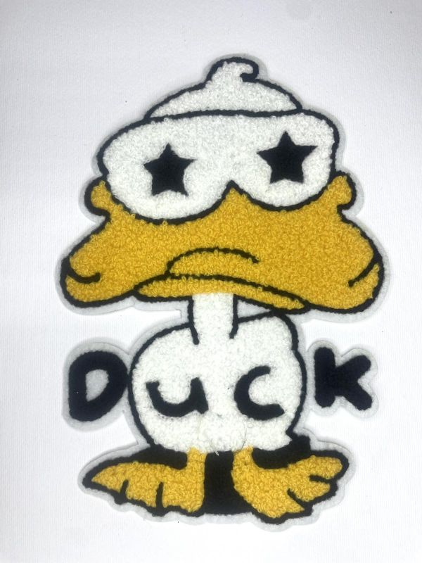Термоклейка аплікація, вишита ,качка, 19,5 см*14 см, APL-600