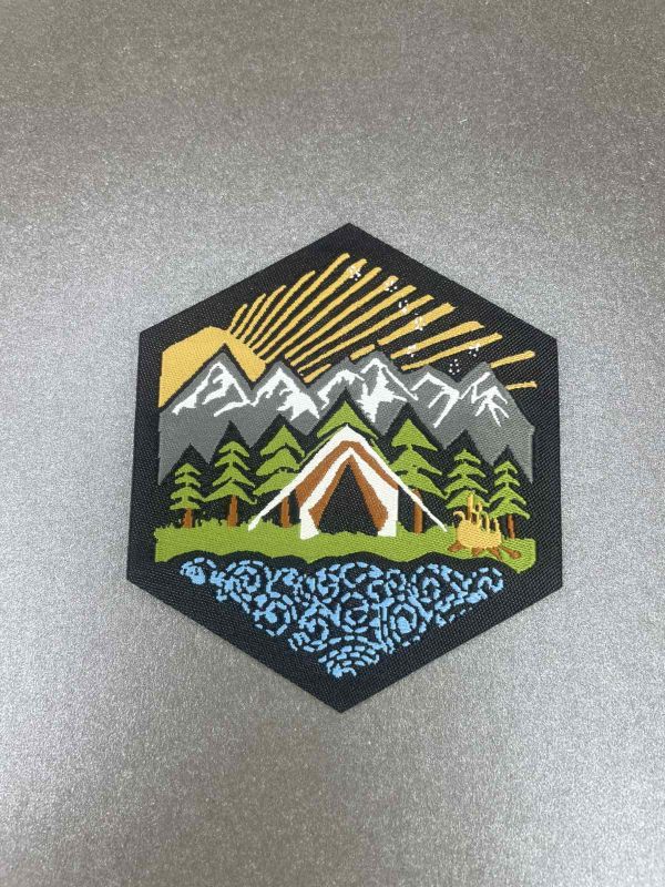 Ткана  нашивка  на клею , джакард , 6,5 см , APL-853