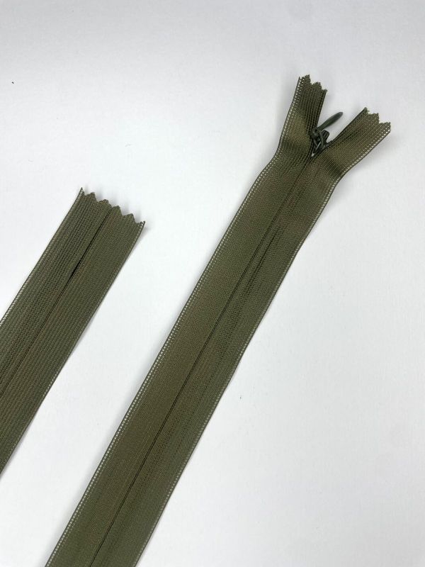Блискавка потайна Т3,Польща ,хакі, 10 шт, D888