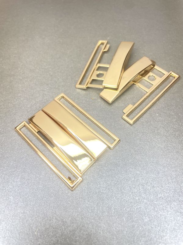 Металева застібка , золото ,  40 мм*55 мм ,KL-453