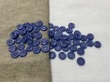 Гудзик сорочковий L18 волошковий на 4 удари полієфірний (100 шт)