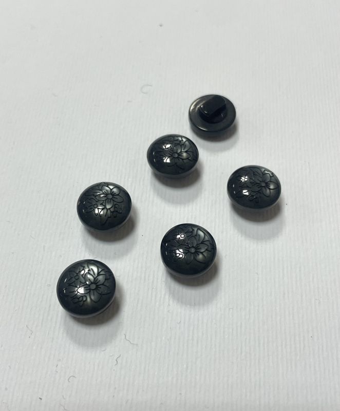 Гудзик блузочний L18 темно сірий на ніжці  (50 шт), С-2964