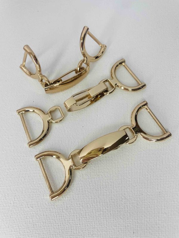 Металева застібка , золото , 73мм *25 мм ,KL-228