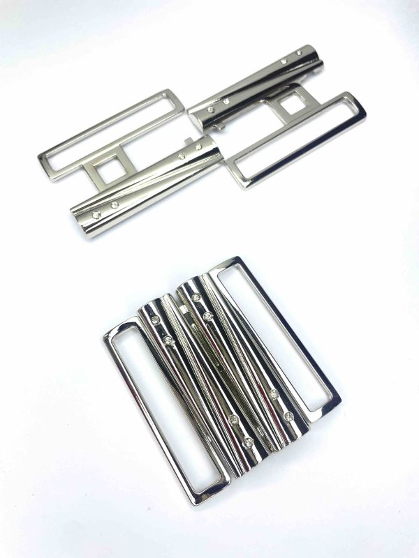 Металева застібка , темний нікель ,  55 мм *55 мм ,KL-436